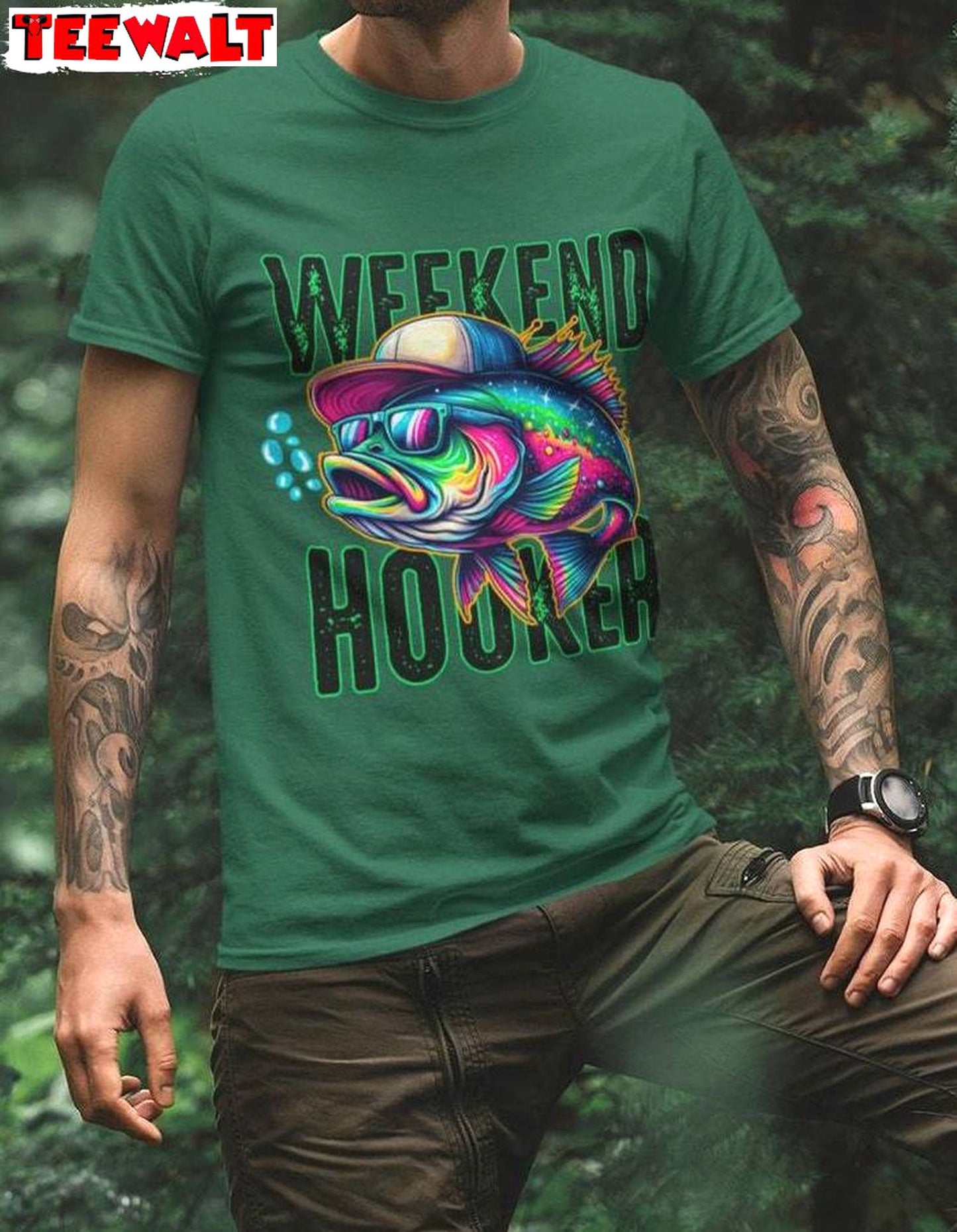 New Rare Weekend Hooker Shirt, Cool Design Fishing Short Sleeve