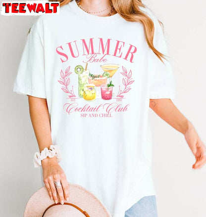 Summer Babe Cocktail Club Limited Shirt, Summer Social Club Unisex T Shirt