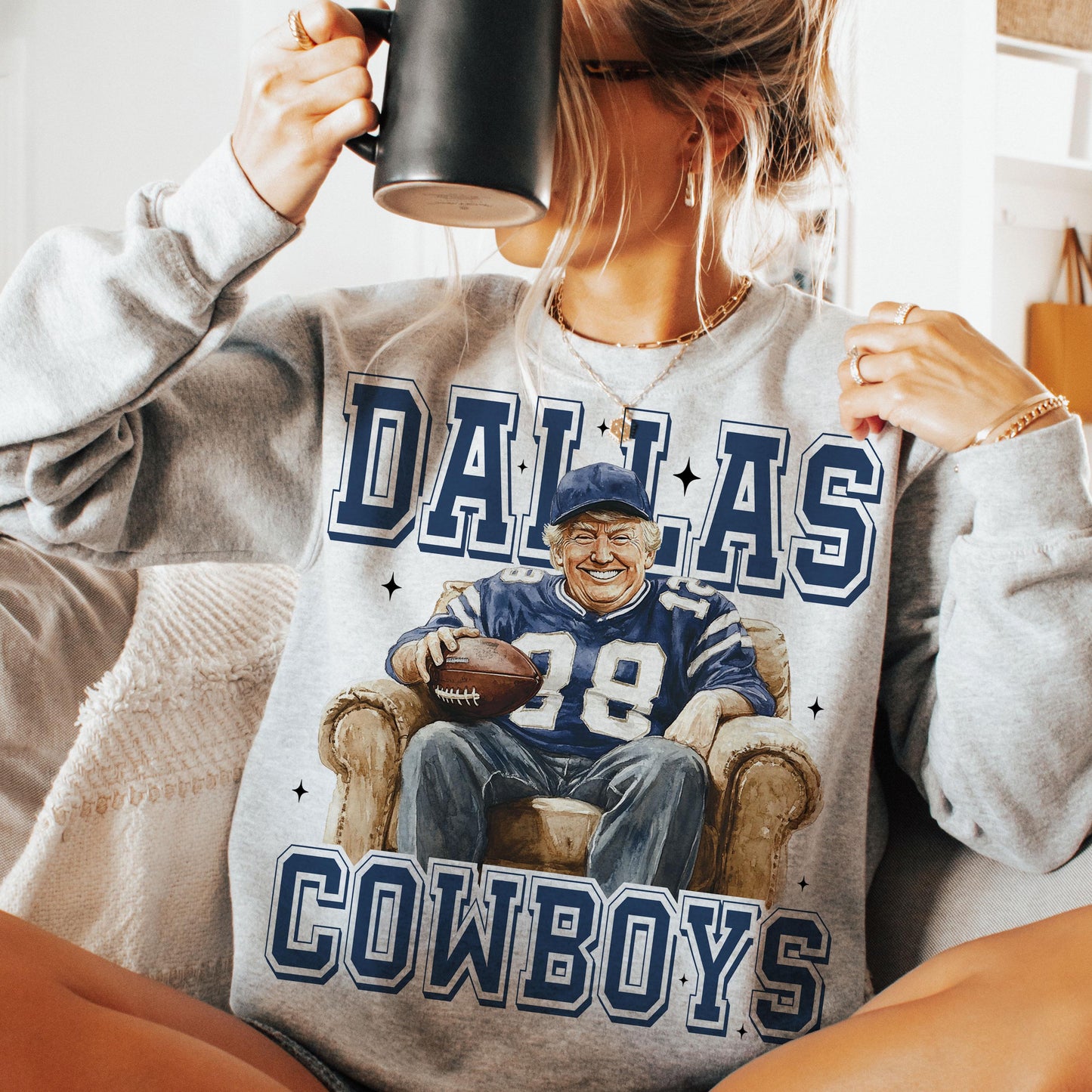 Dallas Cowboys Football Trump Christmas T-Shirt For Fans