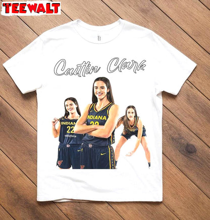 Caitlin Clark Shirt, Caitlin Clark Indiana Fever Wnba Short Sleeve Sweater