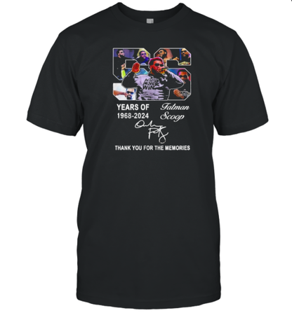 Fatman Scoop 56 Years Of 1968 2024 Thank You For The Memories T-Shirt