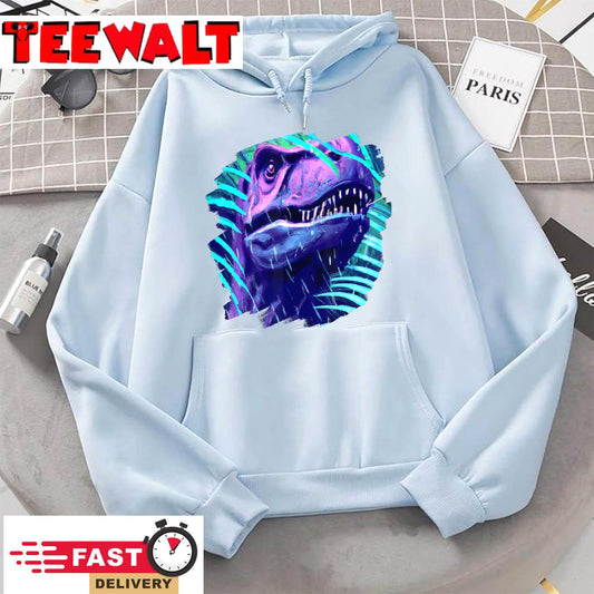 Scary T Rex Dinosaur In Jungle Tyrannosaurus Rex Hoodie