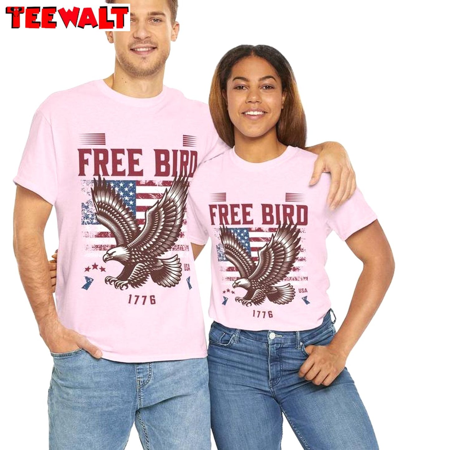 Free Bird America Cool Design Shirt, Funny Eagle Tank Top