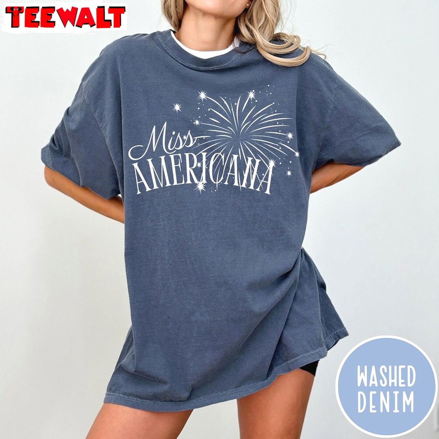 Trendy Miss Americana Shirt, Cool Design Swiftie Long Sleeve Tee Tops