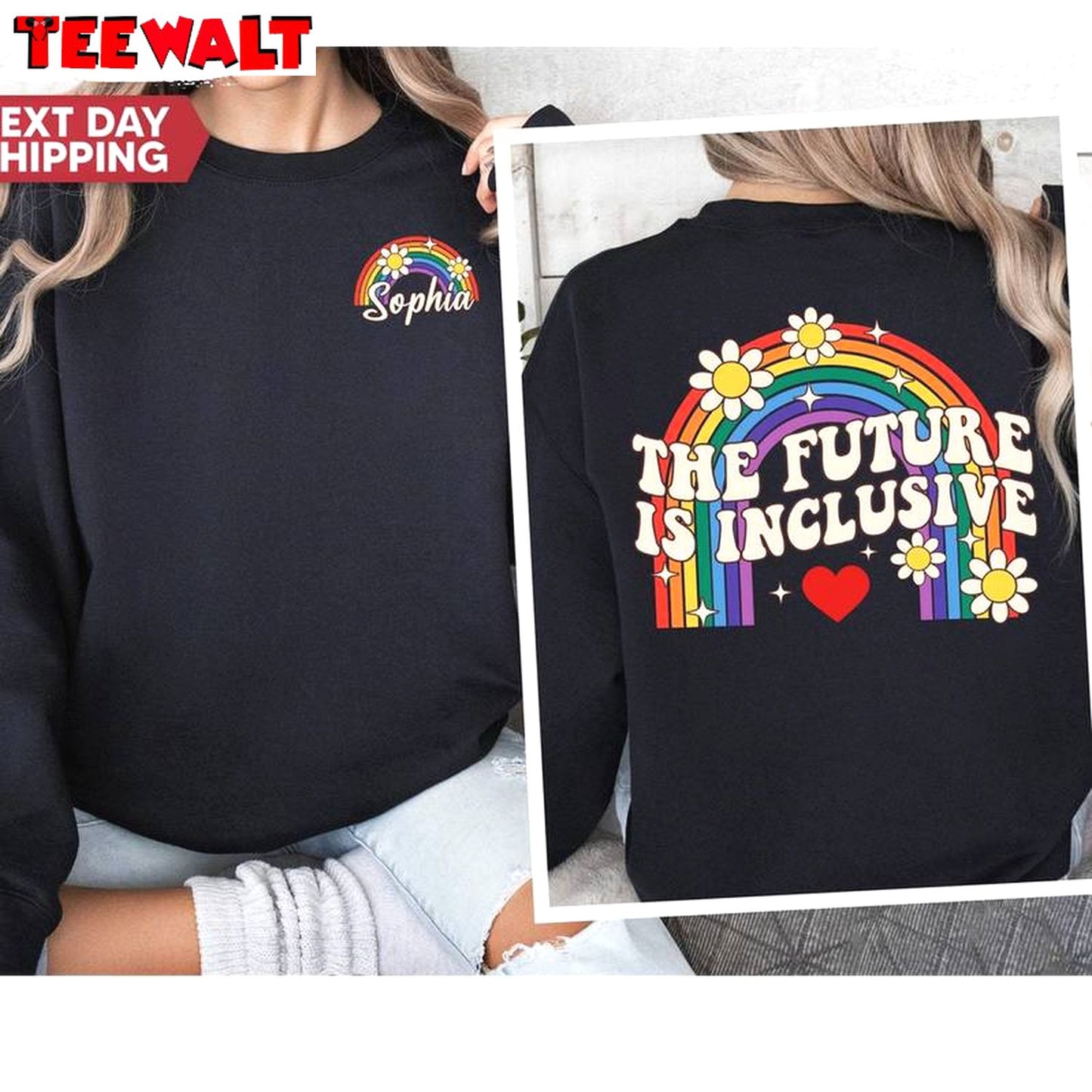 Awesome Trans Rights Unisex Hoodie, Must Have The Future Is Inclusive