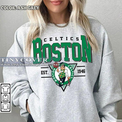 Boston Basketball Crewneck Sweatshirt, Best Vintage Fan Gift