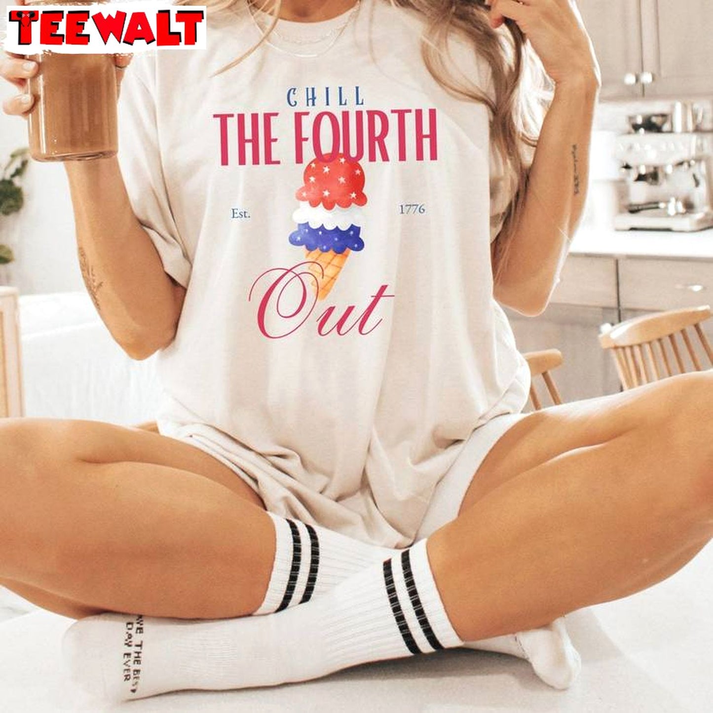 Chill The Fourth Out Limited Shirt, Comfort Ice Scream Sweater