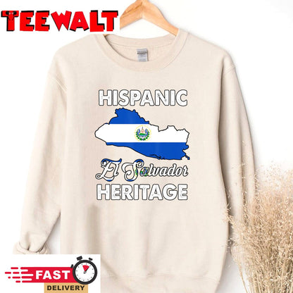 El-Salvador Flag Hispanic Heritage Month Salvadorian Pride  Sweatshirt