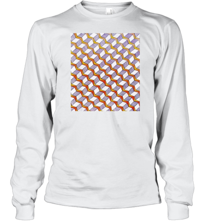 Handmade Uniform Pattern Drawing Geometric T-Shirt