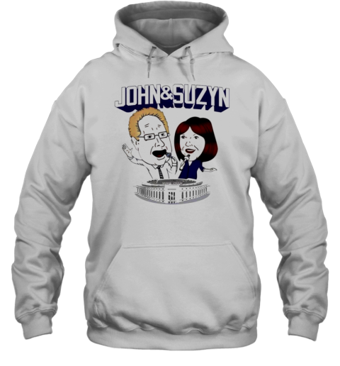 John And Suzyn Talking Bobblehead Night Caricature T-Shirt