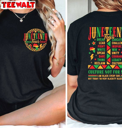 1865 Juneteenth Inspirational Shirt, African Comfort Crewneck Long Sleeve