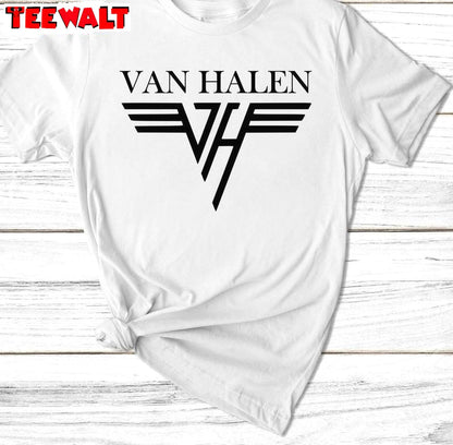 Van Halen Comfort Sweatshirt, Limited Van Halen Band Unisex Hoodie Short Sleeve