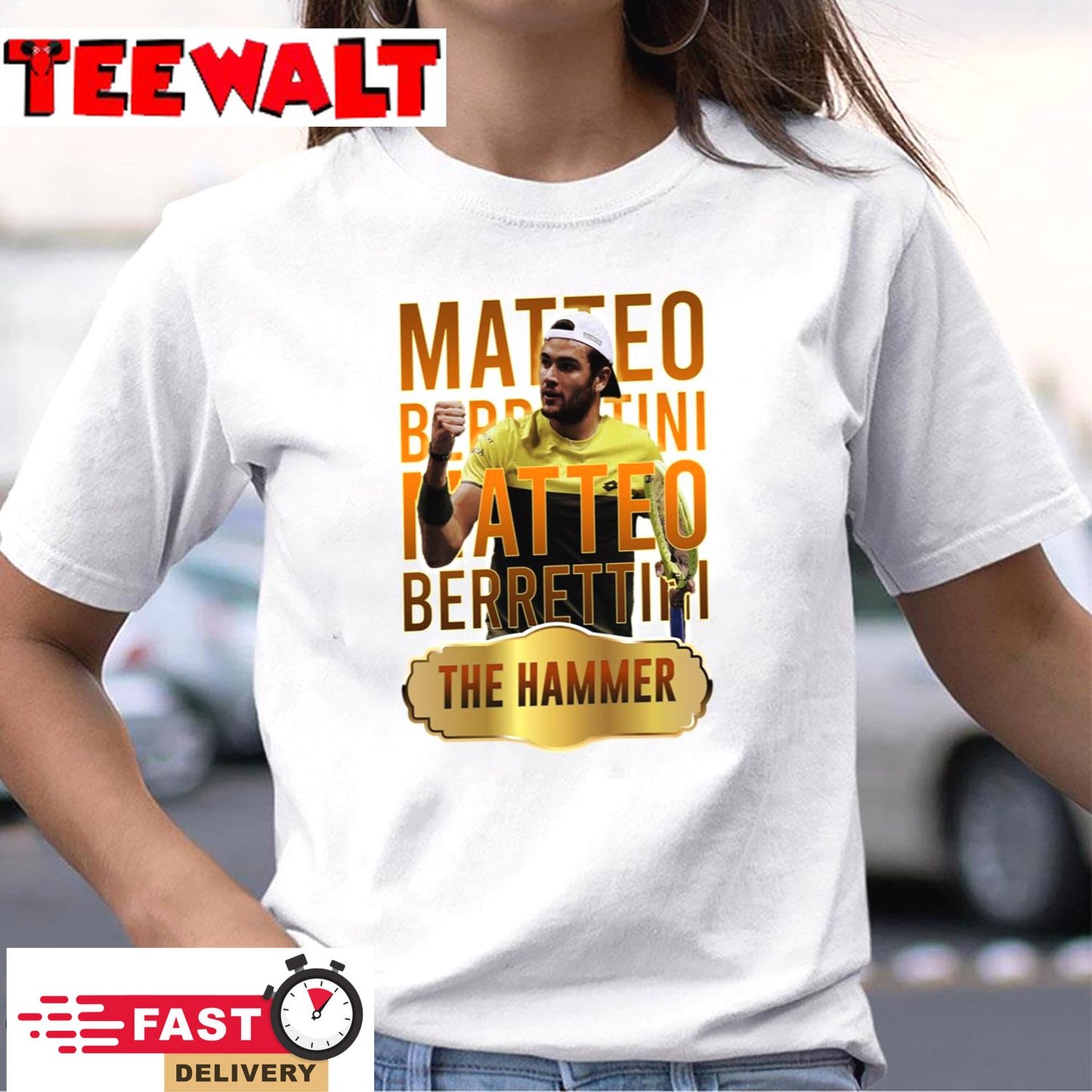 Matteo Berrettini Tennis Champion The Hammer Unisex T-Shirt