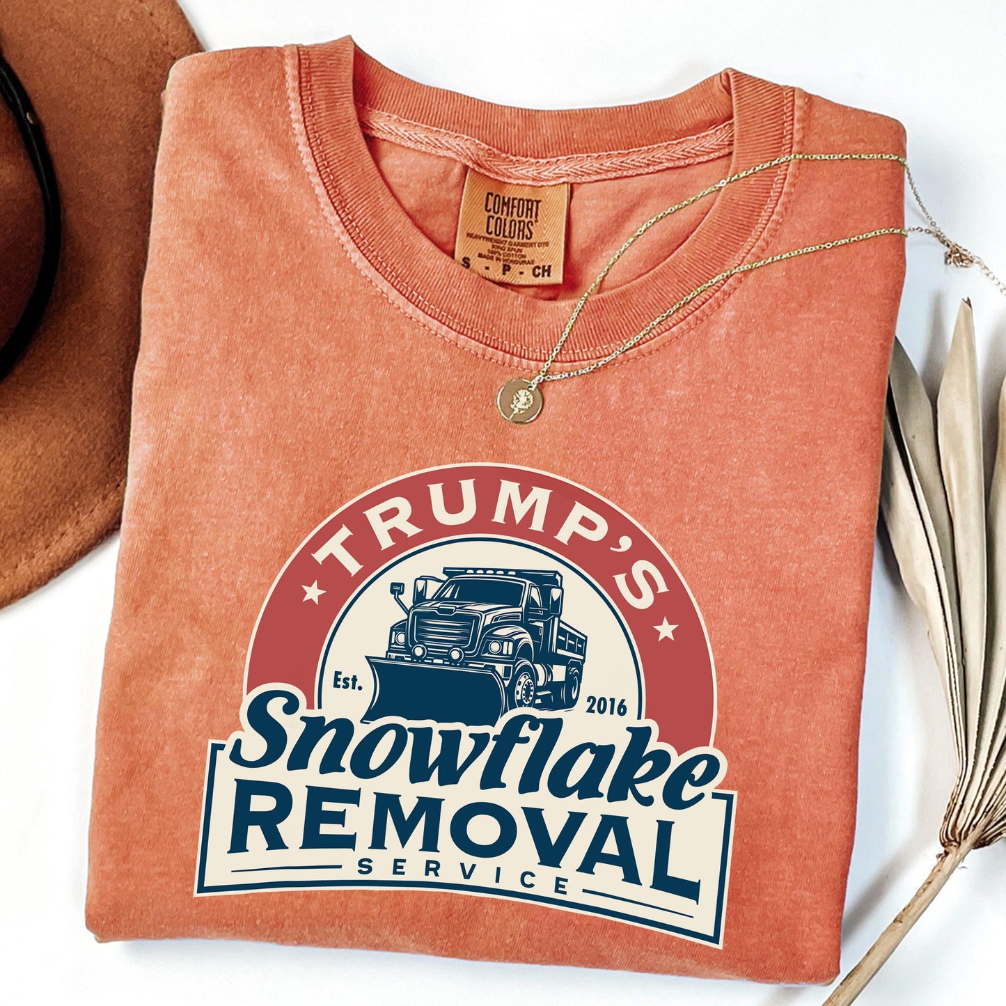 Trump'S Snowflake Removal Service Maga Comfort Colors Shirt