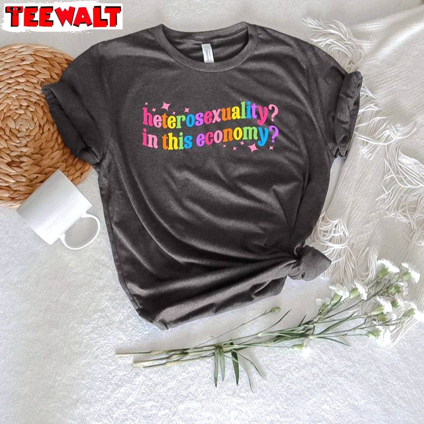 Trendy Pride Peace Sweatshirt , Limited Heterosexuality In This Economy Shirt Sweater