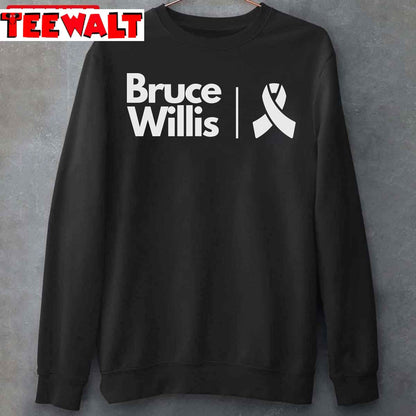 Bruce Willis With Aphasia Grey Ribbon Unisex T-Shirt