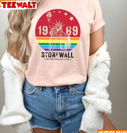 Pride New Rare Sweatshirt, The First Pride Was A Riot Trendy Shirt Tank Top