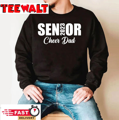 Senior Cheer Dad 23 Cheerleader Parent Class of 2023 T-Shirt