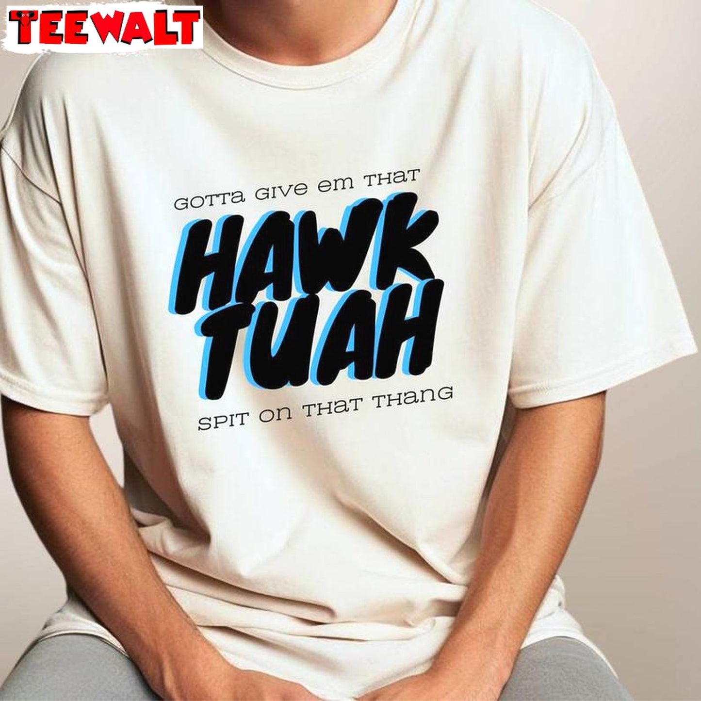 Cool Design Meme Long Sleeve Tee Tops , Hawk Tuah Spit On That Thang Shirt Unisex Hoodie