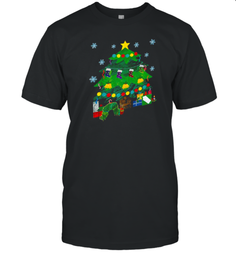 Caterpillar Under The Christmas Tree Teacher T-Shirt