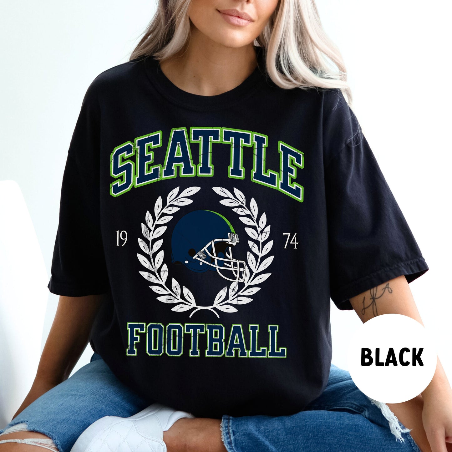 Seattle Football Shirt - Vintage Seahawk T-Shirt, Retro Game Day Gift