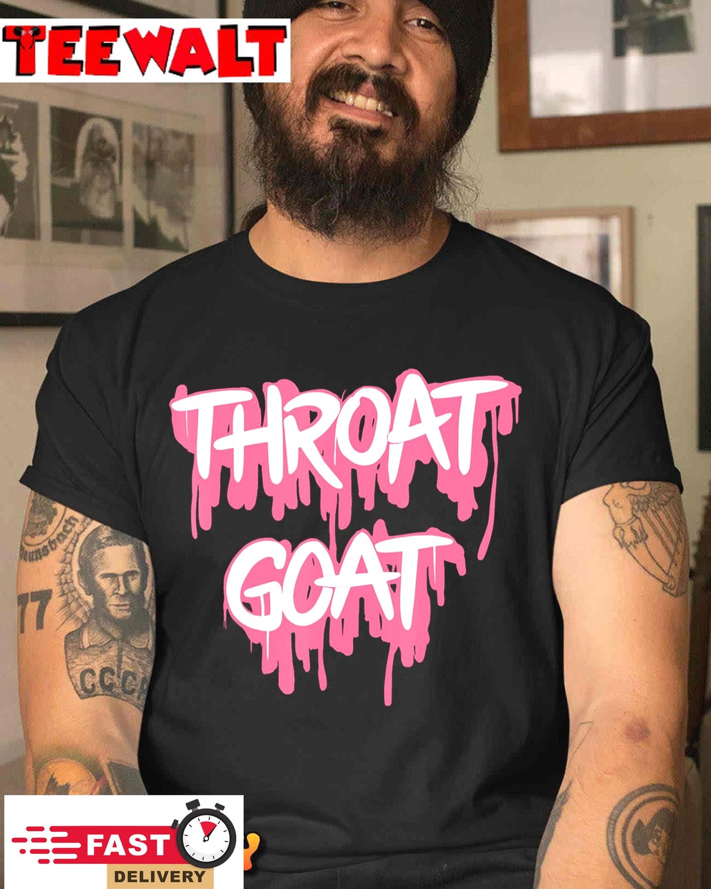 Throat Goat Funny Adult Humor Sarcastic Outfit T-Shirt