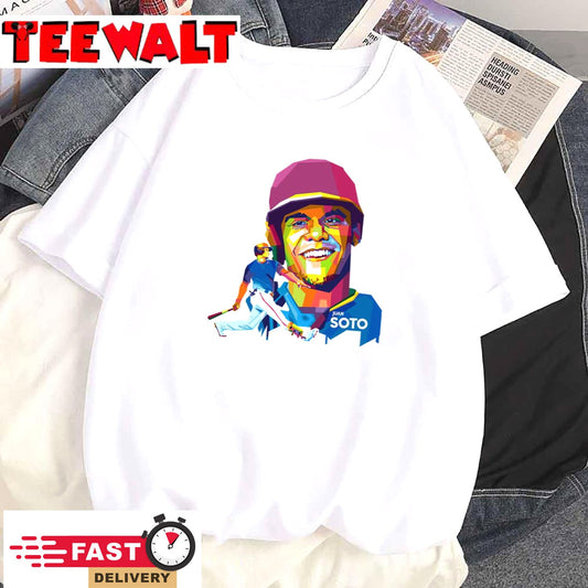 Official Juan Soto Baseball Cartoon Art T-Shirt