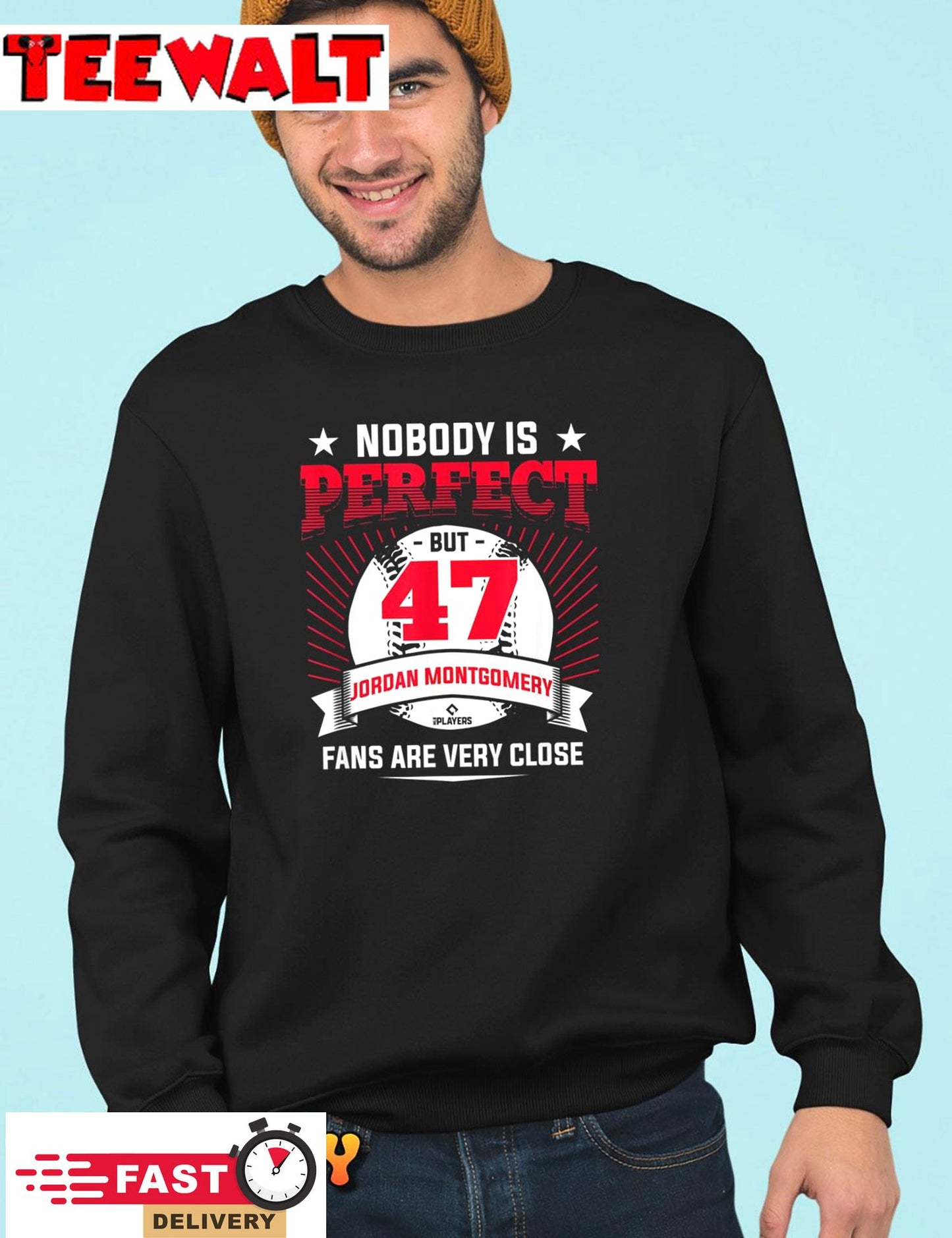 Nobody Is Perfect Jordan Montgomery Funny Baseball Fan Unisex T-Shirt