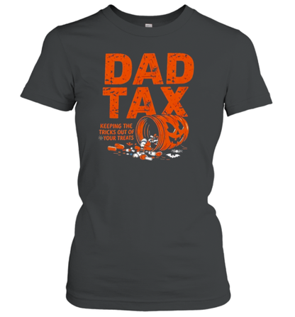 Dad Tax Keeping The Tricks Out Of Your Treats Halloween Pumpkin T-Shirt