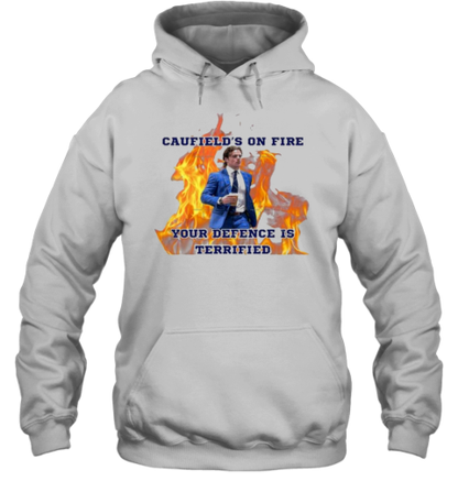 Cole Caufield On Fire Your Defence Is Terrified T-Shirt