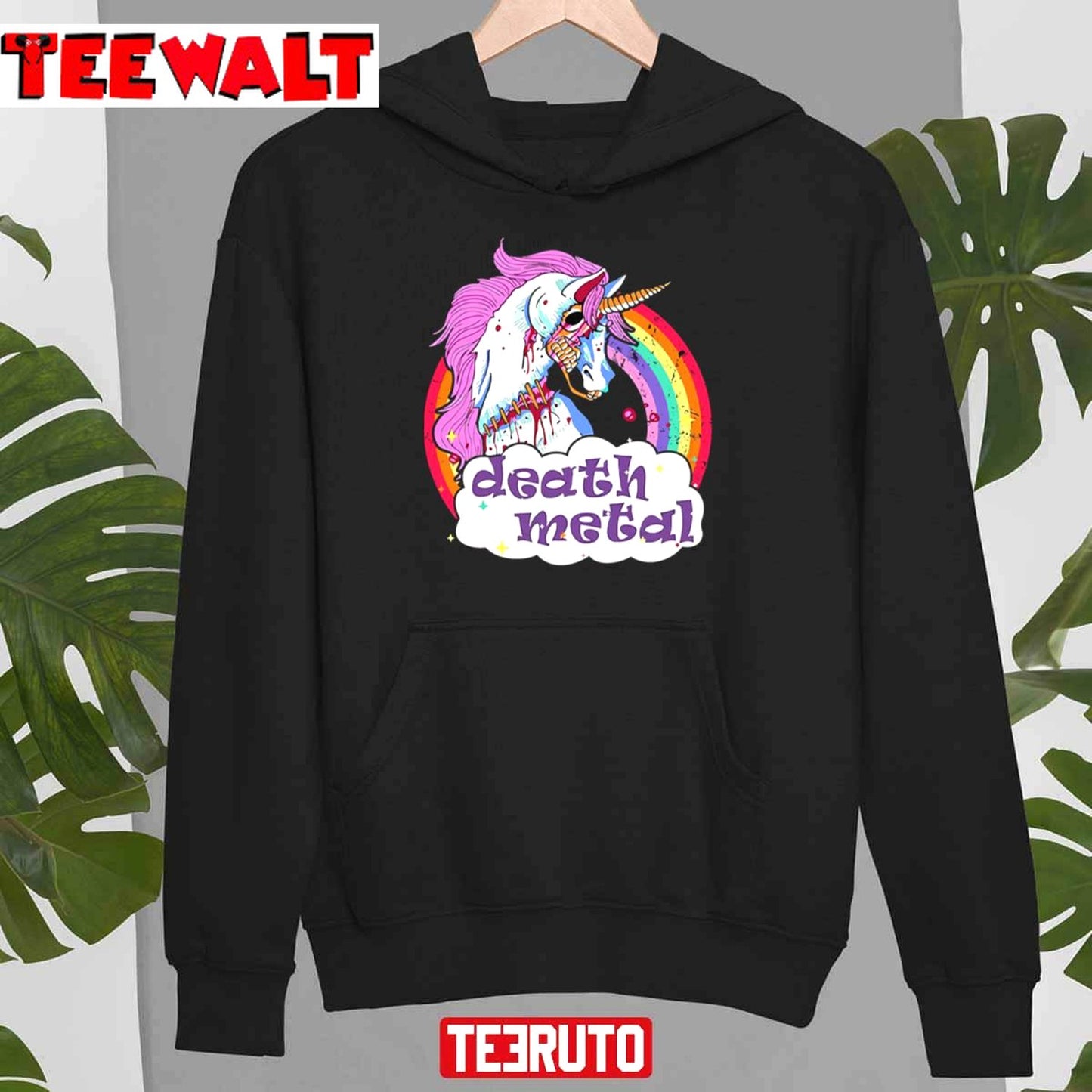 Zombie Unicorn Death Metal Unisex T-Shirt