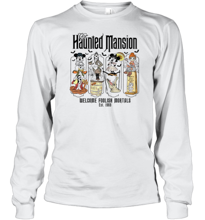 Disney Halloween Haunted Mansion Welcome Foolish Mortals Est 1969 T-Shirt