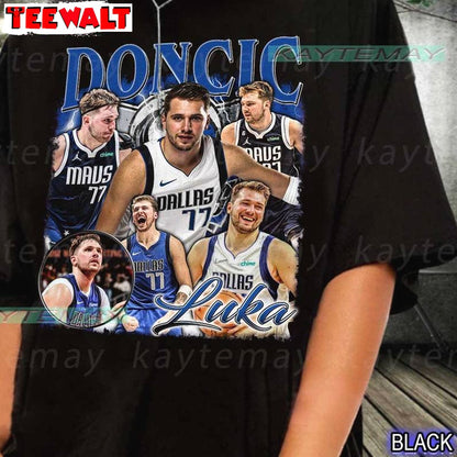 Creative Dallas Basketball Sweatshirt , Comfort Luka Doncic Shirt Long Sleeve