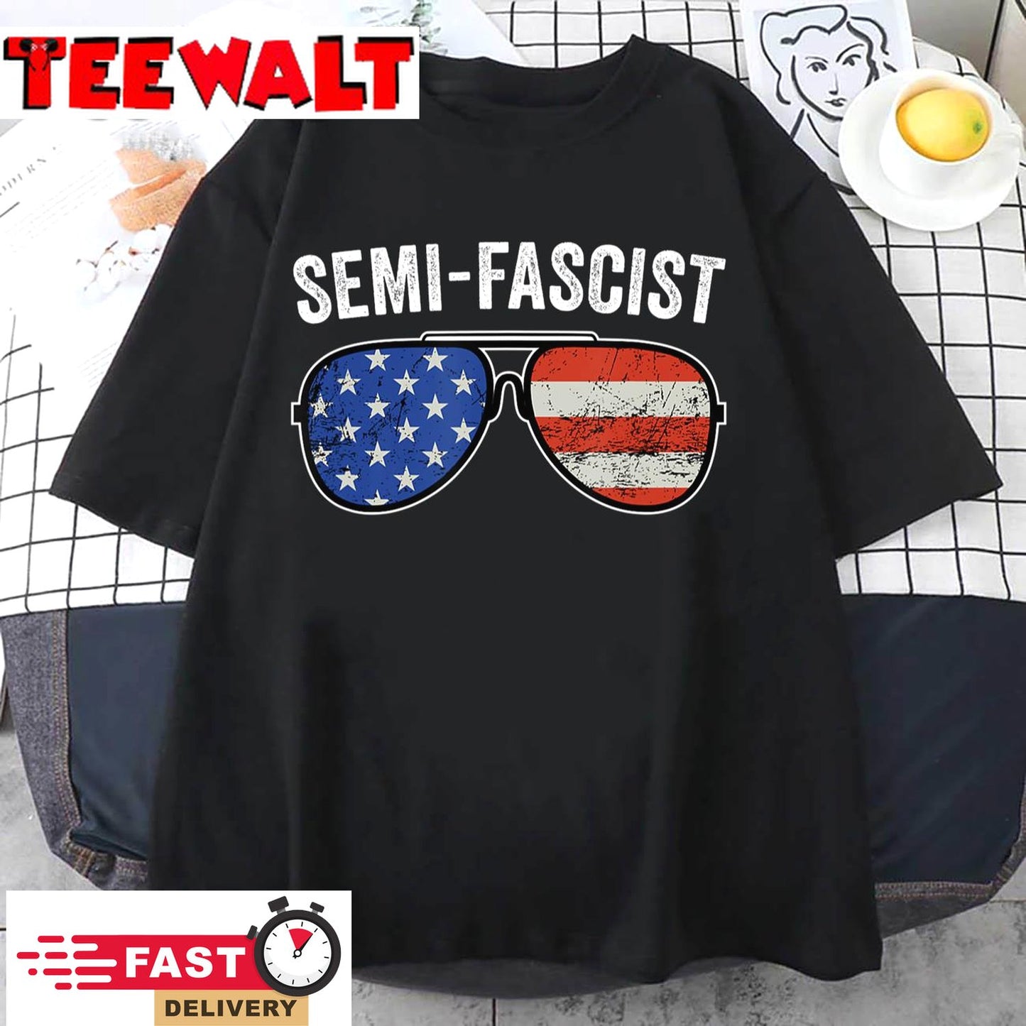 Semi-Fascist Funny Political Humor Biden Quotes T-Shirt 547650