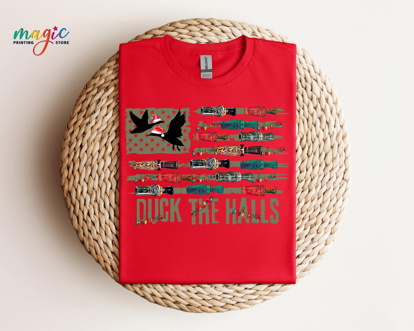 Duck The Halls Mallard Hunting Christmas Shirt