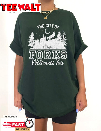 Vintage City of Forks shirt, City Of Forks Washington Unisex Sweatshirt