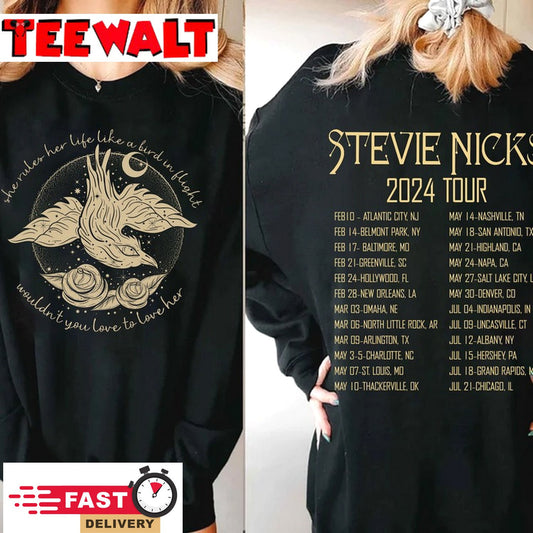 Stevie Nicks 2024 Live In Concert Shirt, Vintage Stevie Nicks 2024 Tour Shirt