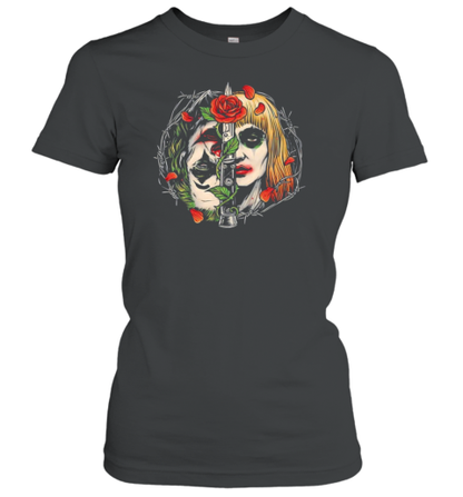 Joker and Harley Quinn Strange Couple T-Shirt