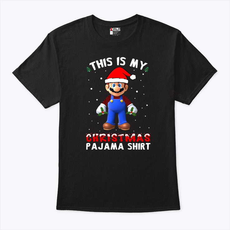 Mario Christmas T Shirt This Is My Christmas Pajama Shirt