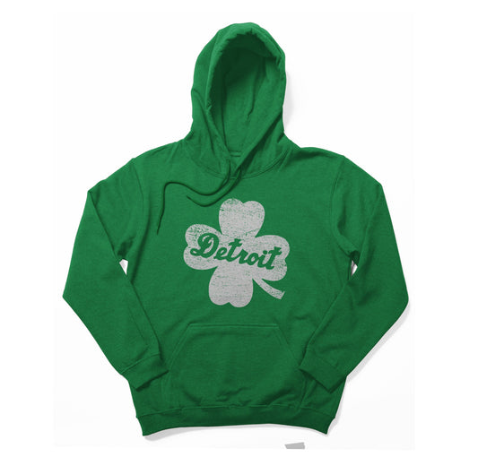 Detroit Clover Vintage Pullover Hoodie