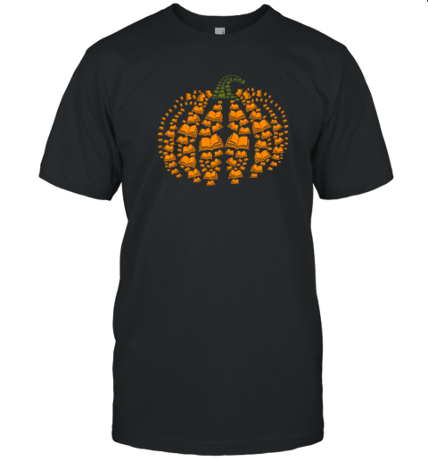 Halloween Pumpkins And Books Teacher T-Shirt