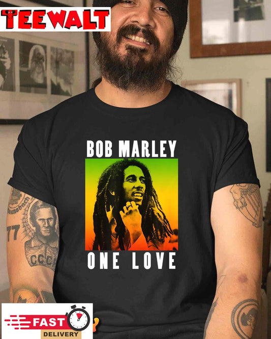 Official Bob Marley One Love Gradient T-Shirt