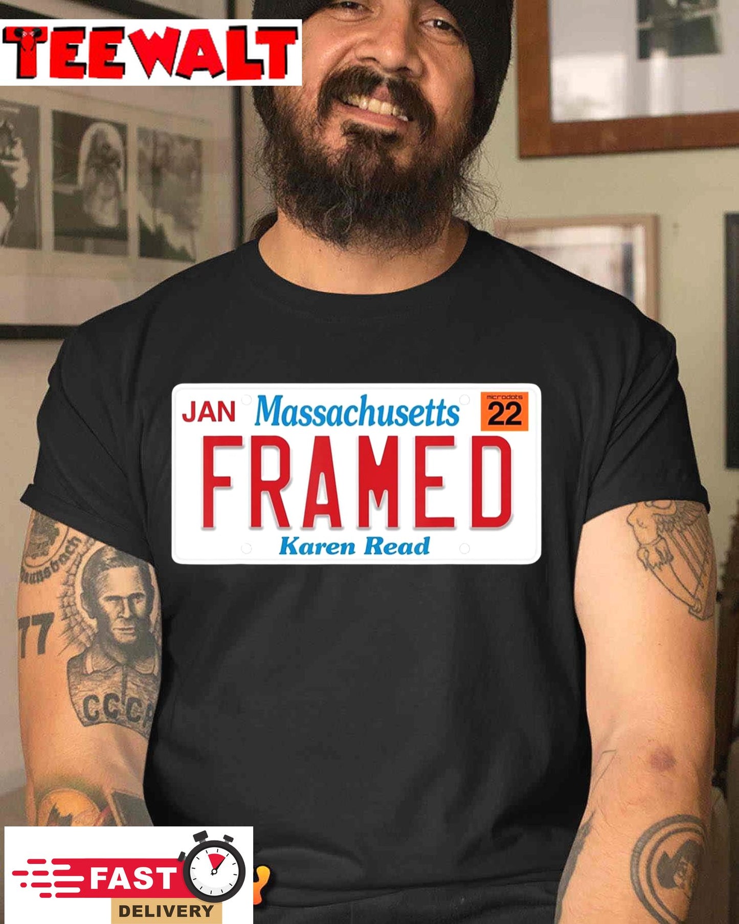 Massachusetts Framed Karen Read T-Shirt