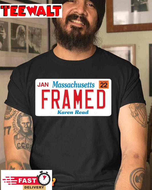 Massachusetts Framed Karen Read T-Shirt