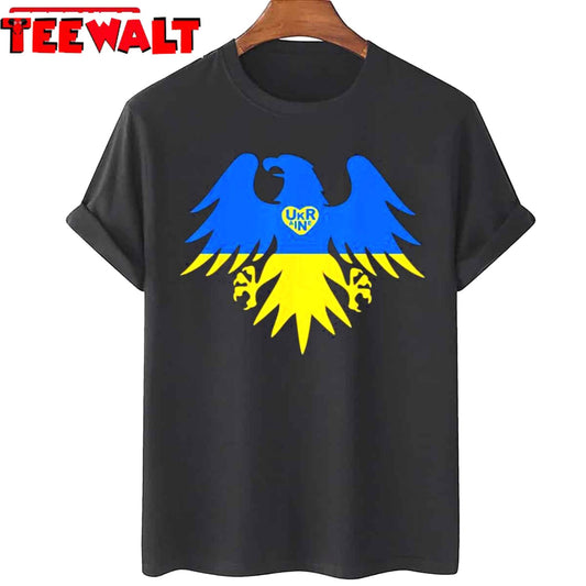 Best I Stand With Ukraine Support Ukraine Eagle Ukrainian Flag Unisex T-Shirt