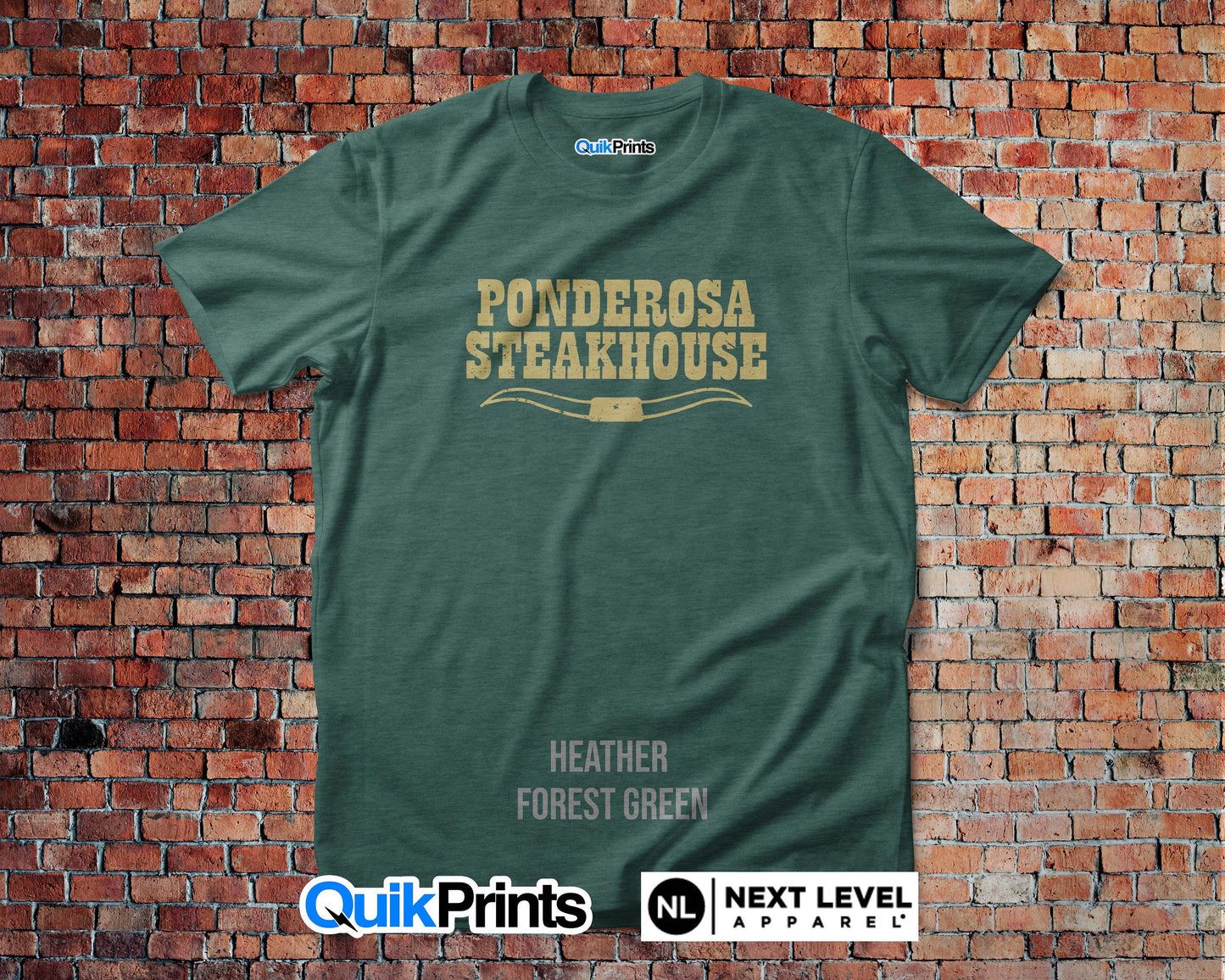 Ponderosa Steakhouse Longhorn Vintage Custom T-Shirt