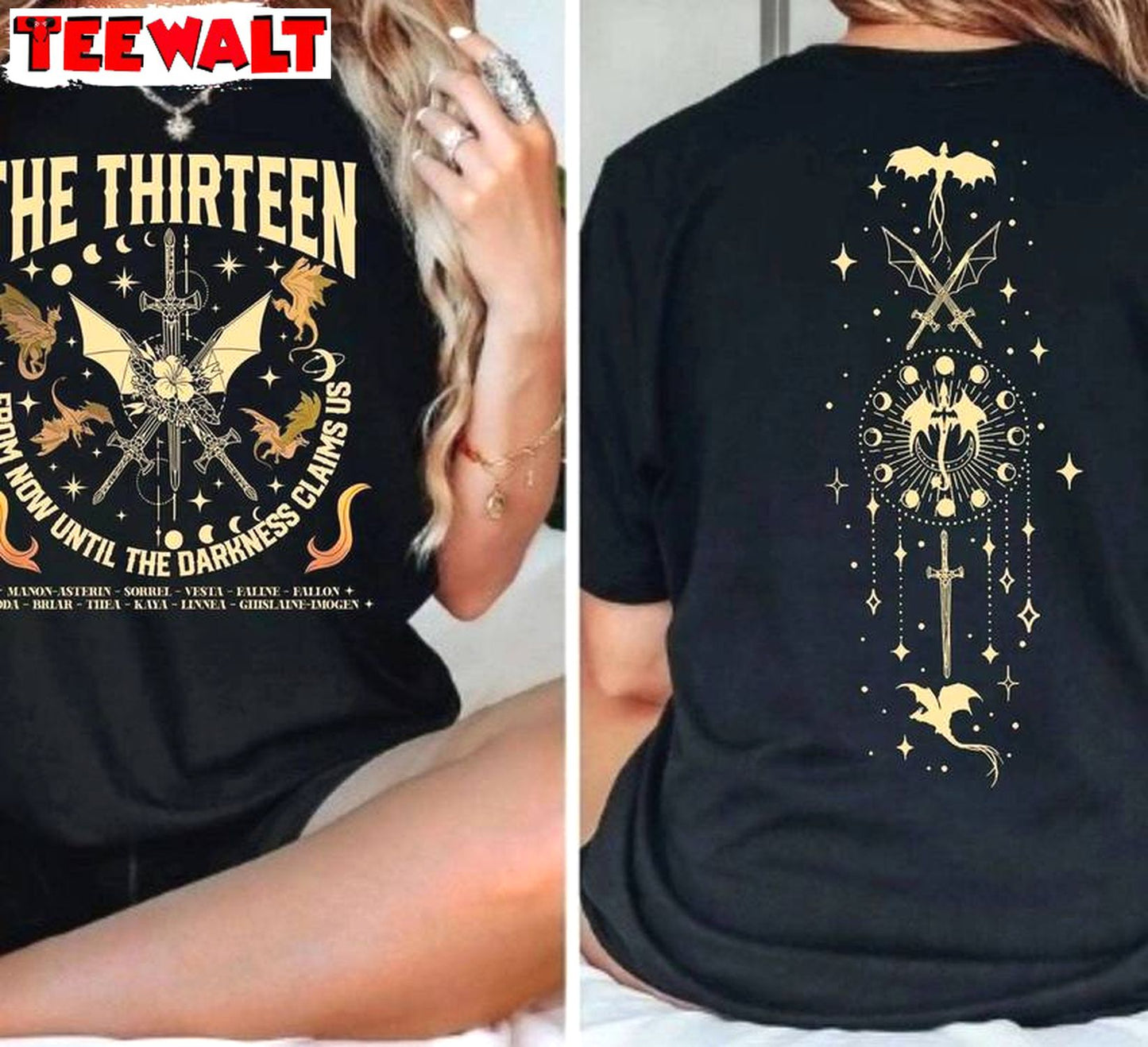 Neutral The Thirteen Throne Of Glass Shirt, From Now Until The Darkness Claims Us Sweater Tank Top