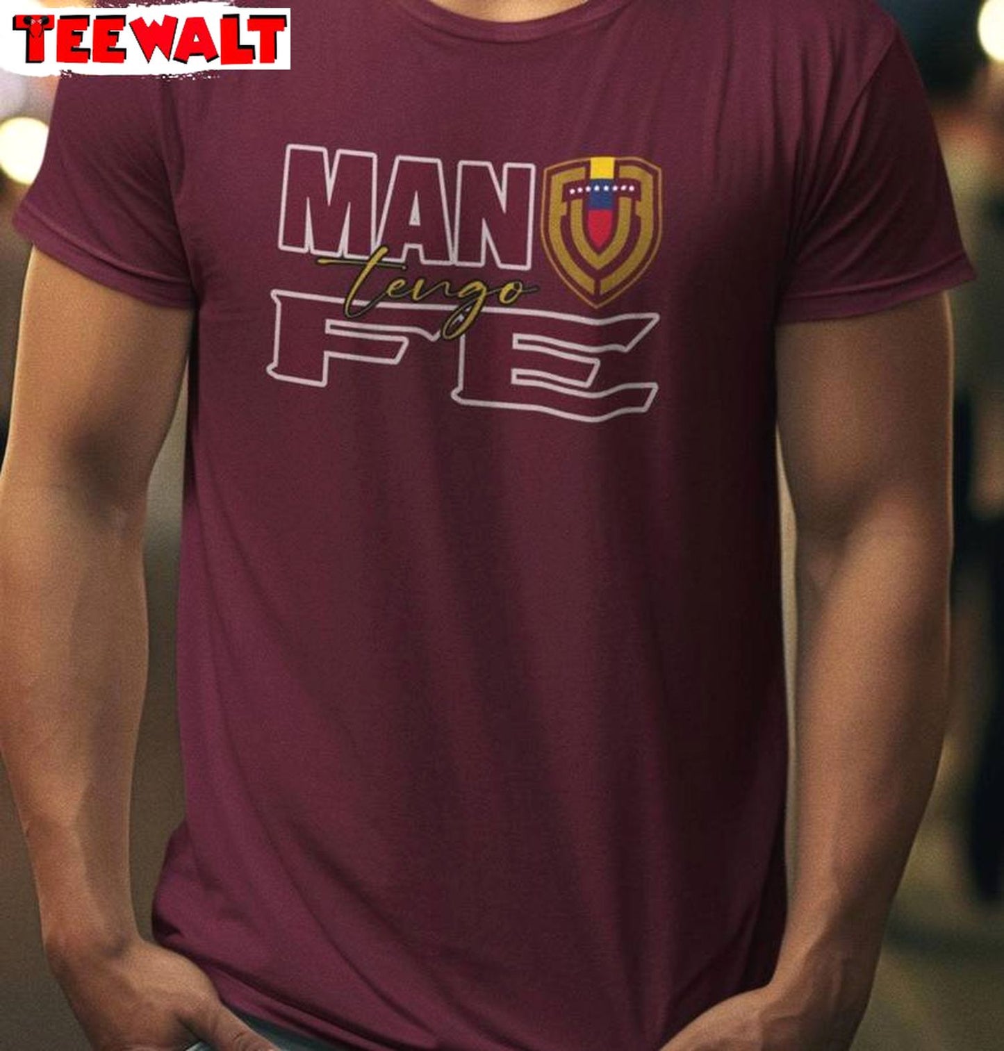 La Vinotinto Inspirational Short Sleeve , Groovy Mano Tengo Fe