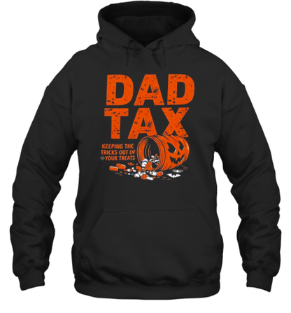 Dad Tax Keeping The Tricks Out Of Your Treats Halloween Pumpkin T-Shirt