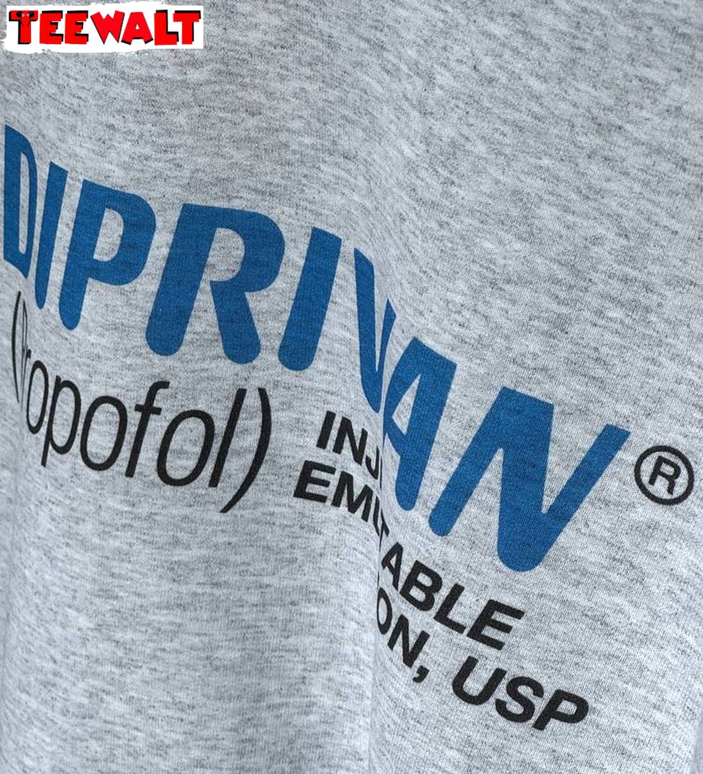 Diprvn Logo Shirt, Trendy Crewneck Sweatshirt T-shirt